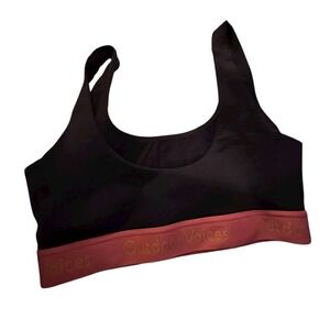 Outdoor Voices Sports Bra M Black Desert Rose Gym Athletic Sporty Athleisure